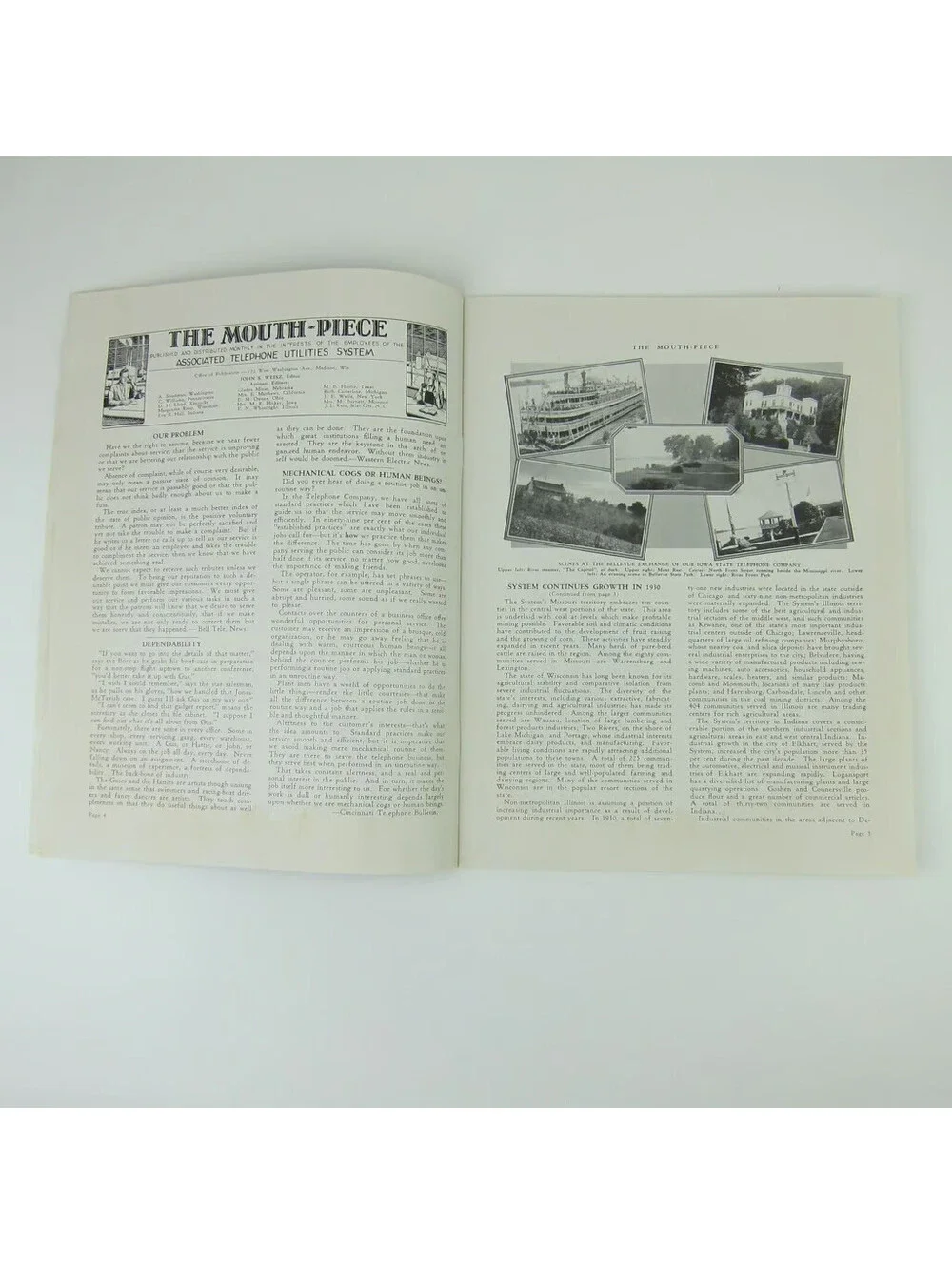 Trade Magazine Mouth-Piece Associated Telephone Utilities System Vintage 1931